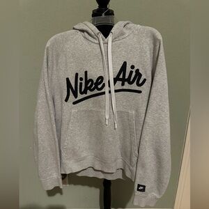 Nike NSW "Nike Air" Hoodie with logo Grey/Black-New Men's Size Large.